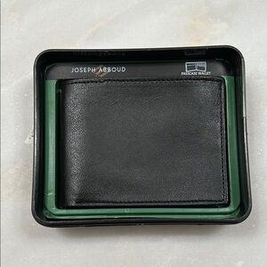 Joseph Abboud Black Key Card Holder